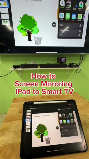 How to Screen Mirroring iPad to Smart TV? #appleteacher #cikguel #appleeduchat #screenmirrorring