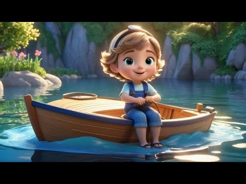 Row Row Row Your Boat Riverbend Glide | English Nursery Rhyme | Kids Songs | Baby M