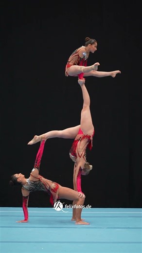 WOW see this amazing balance from this womens group at Acro Cup 2026 - acrobatic gymnastics