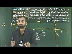 Ex-3 Ray optics numericals based on formation of images through spherical mirror from SL Arora 12