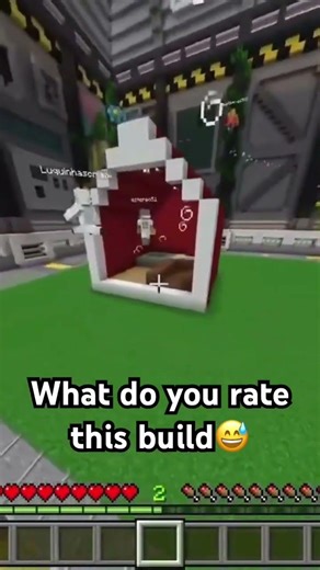What do you rate this build😅 #minecraft #minecraftshorts #build #shorts