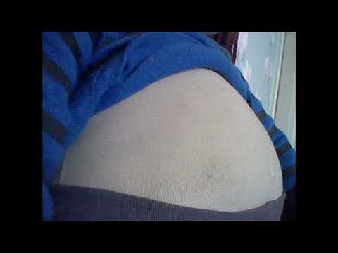 ASMR Erica Goth stomach noises, gurgling, rumbling, belly noises, massaging pregnant belly, rubbing,