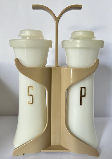 Vintage TUPPERWARE 4-1/2" Salt and Pepper Shakers With Caddy Holder NEVER USED - Etsy