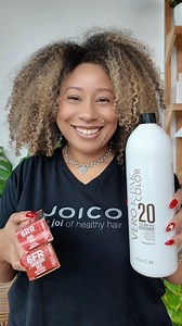 #JoicoPartner Jeannetta Walker-Rodgers (@watchmyhairbounce), Joico Global Technical Director shares, “Ruby Red Gray Coverage with intense warm colors can be challenging because gray hair has no underlying pigment to support such colors. Within a line like Vero K-PAK that’s fully customizable, I can achieve that result by building in my underlying pigment using my primary colors in pure tone. My mixing ratio is 50% red, 25% gold and 25% neutral (blue).” @watchmyhairbounce #Joico Formula: Formula 