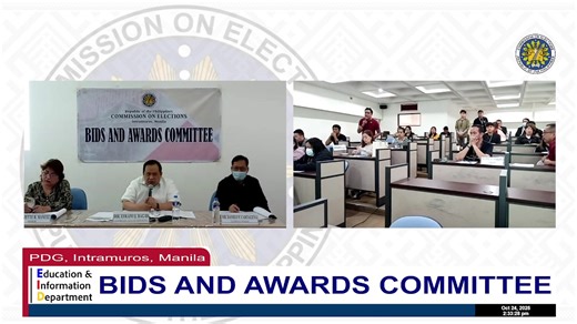 Bids and Awards Committee Pre-Bid Conference Supply and Delivery of Safety Vault for Firearms and Ammunitions 2. Supply, Delivery, Installation, and Configuration of Automated Security Validator Application 23 October 2025 4th Floor Palacio del Gobernador Intramuros, Manila | COMELEC