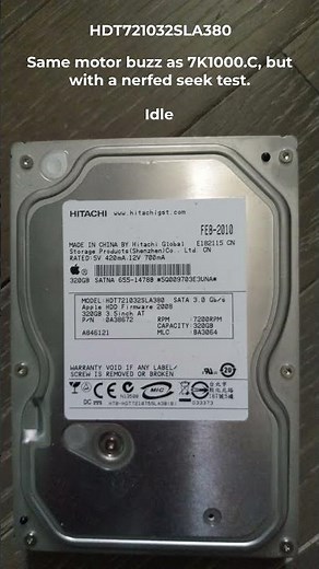 Yet another classic late 2000s Hitachi Deskstar. #shorts #asmr #tech #trending #harddrive