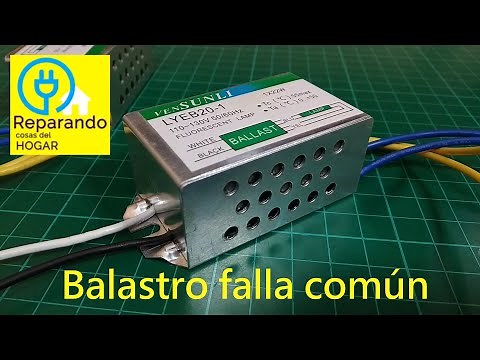 Como reparar balastro eletrónico falla común