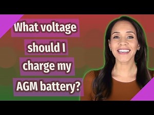 What voltage should I charge my AGM battery?