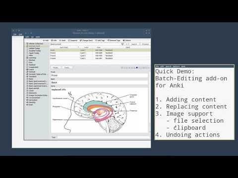Anki Add-on Showcase: Batch Note Editing