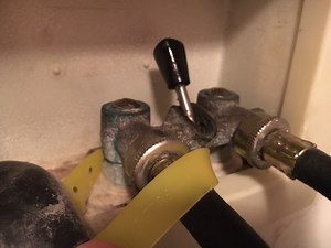 single handle washer valve leaking