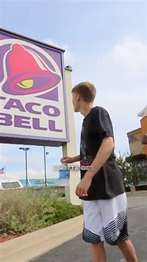 Water bottle trick shots onto signs🤣 | Tanner Braungardt