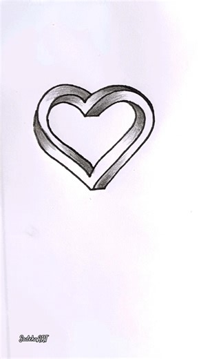 How I Draw 3D Hearts That Fool Everyone #OpticalIllusion #ArtSkills