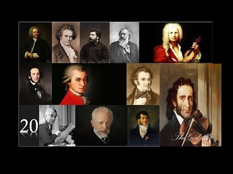 20 OBRAS MAESTRAS DE GRANDES COMPOSITORES, MÚSICA CLÁSICA (NOMBRES EN LA DESCRIPCIÓN)