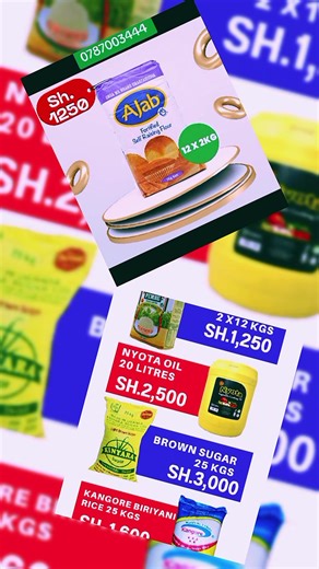 Wholesale Food Commodities Offer in Nairobi