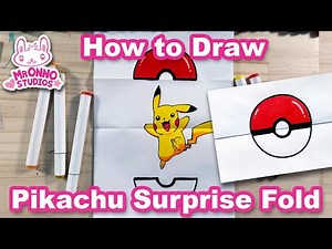 How to Draw a Pikachu Surprise Fold | Pokemon