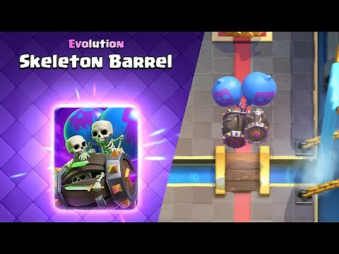 New Evolution Skeleton Barrel Full Guide - Clash Royale