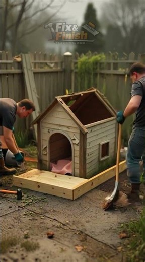 Everyone Ignored This Broken Dog House… Then THIS Happened 🐶🔥#construction