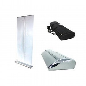 [Hot Item] Retractable Wide Base Aluminum Display Roll up Stand for Advertisement