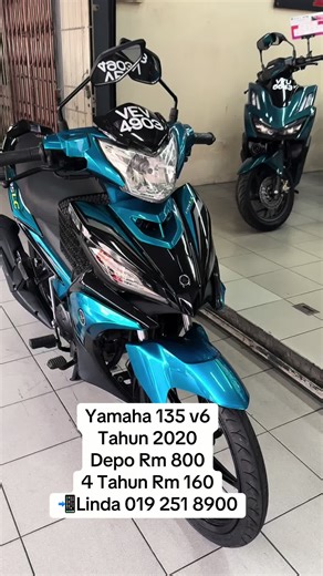 Yamaha 135 Lc v6 Year 2020 Cash RM5600 (otr) D/p Rm800 2 Tahun RM 275 3 Tahun RM 199 4 Tahun Rm 160 Sales Advisor: Boy : https://www.wasap.my/60166616255 Linda : https://www.wasap.my/60192518900 📄 Required Documents - Latest 1 Month Payslip - Photocopy I/C T WAY MOTOR SDN BHD 📍Shop Location 30-32 jln 10/118B, Desa Tun Razak Cheras, 56100 Kuala Lumpur 🕖 Operation Hour Monday - Friday (9:00am to 7:00pm) Sarurday (9:00am to 6:00pm #secondhand #use #135lc #kualalumpur #selagor