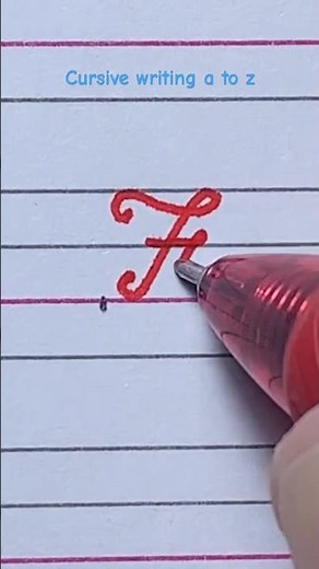 Cursive writing Capital letter F #shorts #handwriting #calligraphy #cursivewriting #abcd #abc
