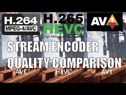H264 vs H265 vs AV1 visual quality comparison RX 7900 XT encoder