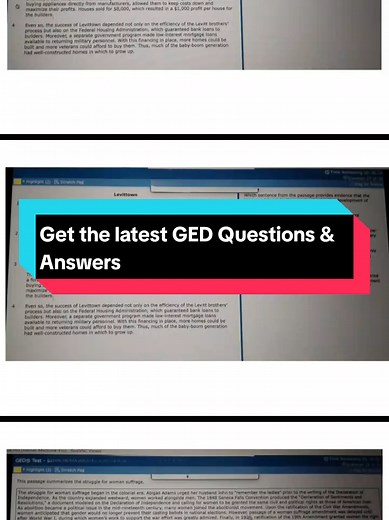 Latest GED Questions and Answers 2025