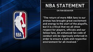 NBA releases statement on fan conduct at games