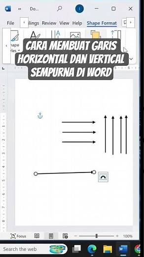 How to Make Perfect Horizontal and Vertical Lines in Word #word #msword