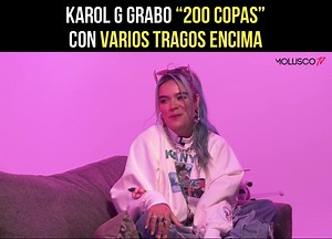 Karol G Grabó "200 copas" con varios tragos encima | Molusco Clips