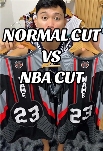 Normal Cut vs NBA Cut Jersey Comparison