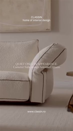 Andra Botan | ClassIn Interior Design Curator on Instagram: "Flexform Camelot — design by Antonio Citterio. A sofa that doesn’t try to impress — it simply sets the standard. Camelot is about balance: generous proportions, architectural clarity, and that unmistakable Citterio comfort that feels composed, grounded, and timeless. Nothing excessive. Nothing accidental. At ClassIn, we believe premium is not about being loud. It’s about making the right decision — one that ages beautifully, feels righ
