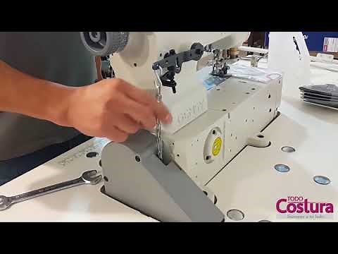 Montaje de Máquina Collareta Industrial Gemsy GEM500B-01 - TODO COSTURA S.A.