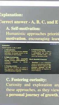 Humanistic Approach to Learning (UGC NET PYQ)