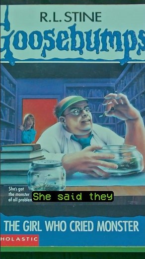 This Goosebumps Book Had One of the BEST Endings 😳 #Goosebumps #TheGirlWhoCriedMonster #RLStine