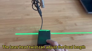 Green line laser module, industrial laser module, adjustable focus, line length 39″USB connector diameter 12mm(line-4pack)