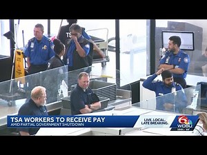 TSA agents to receive pay, amid partial government shutdown