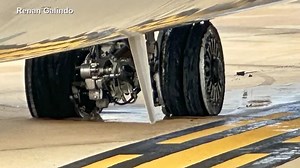 American Airlines plane blows tire during takeoff from Tampa Airport