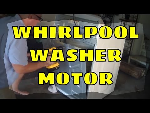 Whirlpool Washing Machine Motor Removal
