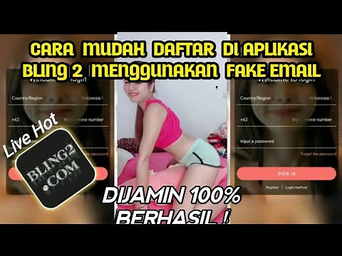 CARA MUDAH REGISTRASI DI APLIKASI BLING2 ❗Tanpa Nomor Telepon Dan Email | Bling2 LIVE MOD🔥