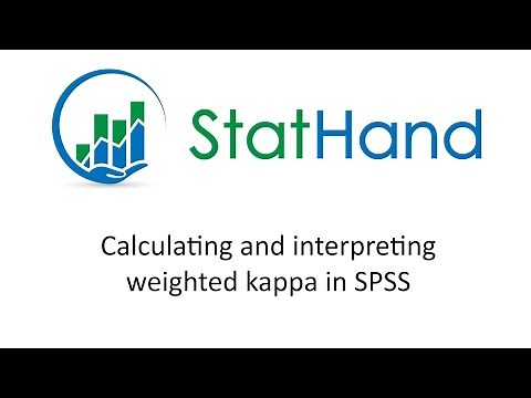 StatHand - Calculating and interpreting a weighted kappa in SPSS