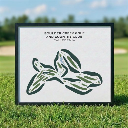 Boulder Creek Golf & Country Club, CA | Golf Course Map, Golf Map, Golfer Gift for Him, Scorecard, Golfer Boyfriend Gift, Art Print Decor - Etsy Canada