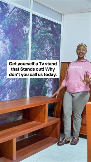 Why settle for basic when you can make a statement? Call us today and let’s build something beautiful for your home 🛋️📺 #TVStandKE #KenyanHomes #NairobiFurniture #HomeUpgrade #LivingRoomGoals