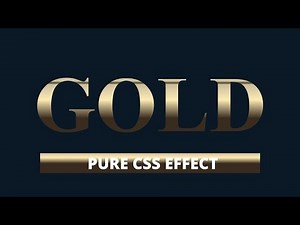 CSS Gold Gradient Text Effect | CSS Text Effects