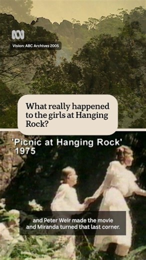 Picnic at Hanging Rock celebrates 50 years. 📕 🎥 Do you believe in the mystery from Picnic at Hanging Rock? 🤔 The film from Peter Weir was released 50 years ago and is remembered for its eerie atmosphere and mysterious story. But beneath its haunting beauty, the film challenges the idea of colonial control over the Australian landscape. Read more: https://shorturl.at/PbD25 Here is vision from an ABC ‘Rewind Moments’ from 2005 with ABC Reporter Justin Murphy. | ABC Adelaide