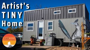Widow starts new chapter in dual tiny house & art studio