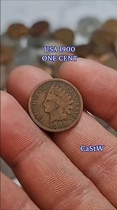 USA 1900 ONE CENT #coin #coincollection #coincollecting #treasuresearch #coinsworthmoney #uscoins