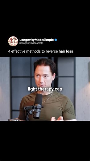 @longevitymadesimple on Instagram: "Can you actually stop a receding hairline — or even reverse it? Bryan Johnson challenges what we think is “inevitable” aging, starting with hair loss. You CAN push longevity out! Speaker: Bryan Johnson Credits: The Man That’s Ageing Backwards – “I Was 45, I’m Now 18” Follow @longevitymadesimple for evidence-based longevity, biohacking, and future-of-health insights. #longevity #biohacking #agingwell #menshealth #hairloss #healthoptimization #antiaging"