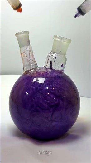 Satisfying Orange & Purple Color Mixing 🌈 | Relaxing Paint Blend ASMR