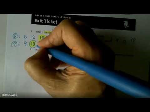 (6.NS.4) 6th /Exit Ticket / Lesson 17 /Mission 7 (ZEARN - Open Up) Mrs.Z