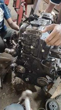 How to Mitsubishi 4M40 engine opening processing and the problem engine timing chain wicked #foryou